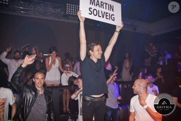 Martin Solveig au Gotha Club, à Cannes, le 18 juillet 2012.