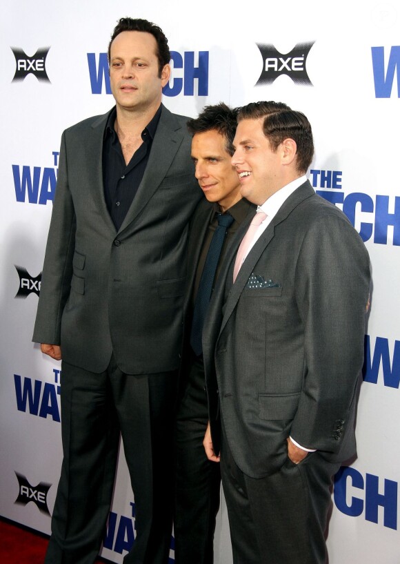 Vince Vaughn, Ben Stiller et Jonah Hill à l'avant-première de Voisins du troisième type à Los Angeles, le 23 juillet 2013.