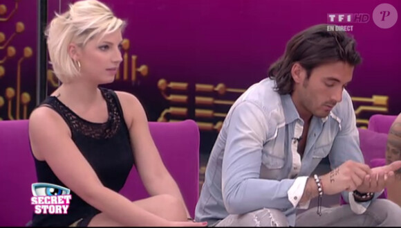 Thomas et Nadège dans Secret Story 6, samedi 28 juillet 2012 sur TF1