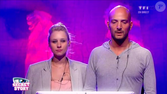 Kevin et Virginie dans Secret Story 6, samedi 28 juillet 2012 sur TF1