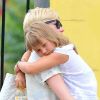 Michelle Williams et Matilda en juillet 2012.