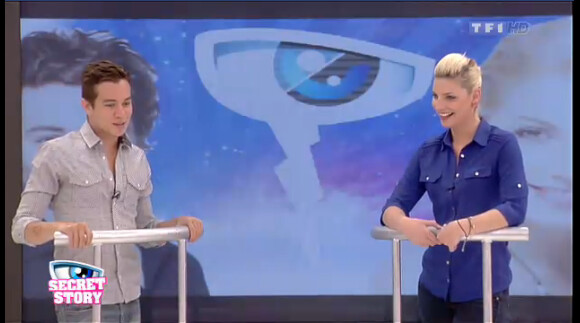 Sacha et Nadège dans la quotidienne de Secret Story 6 le mardi 31 juillet 2012 sur TF1