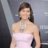 Jessica Biel lors de l'avant-première du film Total Recall à Los Angeles le 1er août 2012