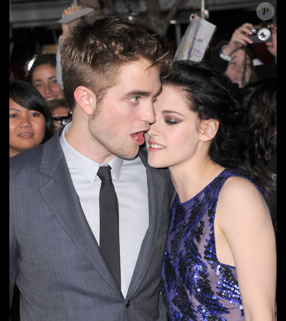Kristen Stewart et Robert Pattinson en novembre 2011.