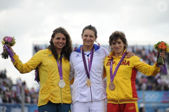 Emilie Fer a décroché l'or olympique du slalom en kayal le 2 août 2012 à Londres devant Jessica Fox et Maialen Chourraut