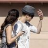 Justin Bieber et sa petite amie Selena Gomez, à Los Angeles, le vendredi 3 août 2012.