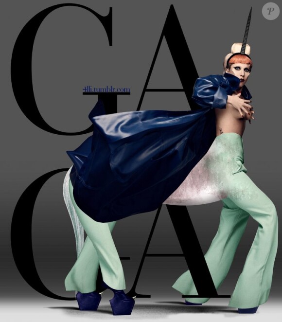 La licorne turquoise, par Gaga. Une création de juillet 2012.