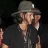 Johnny Depp à l'after party du concert Aerosmith, le 6 août 2012 à Los Angeles.