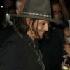 Johnny Depp à l'after party du concert Aerosmith, le 6 août 2012 à Los Angeles.