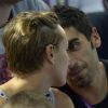 Amoureux à défaut d'être victorieux, Federica Pellegrini et Filippo Magnini, qui ont vécu en tant que compétiteurs des JO de Londres catastrophiques, assistaient le 8 août 2012 au quart de finale de water polo Italie - Hongrie.