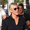 Ellen DeGeneres à la sortie du salon de coiffure Benjamin à West Hollywood le 9 août 2012