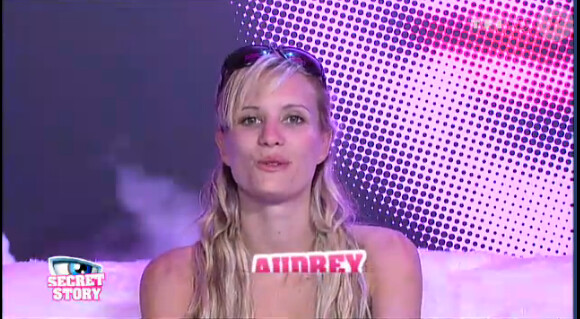 Audrey dans la quotidienne de Secret Story 6 le vendredi 10 août 2012 sur TF1
