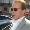 Arnold Schwarzenegger, son fils Patrick et sa fille Katherine vont déjeuner au Jules Verne à Paris le 10 août 2012