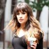 La belle Lea Michele sur le tournage de la série Glee, le 11 août 2012 à New York