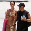 Eros Ramazzotti et sa chérie Marica en vacances à Miami le 13 août 2012