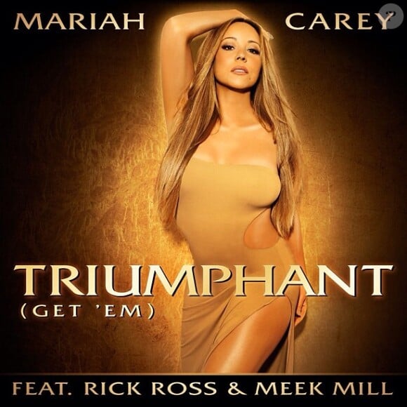 La pochette du single Triumphant de Mariah Carey, premier extrait de son quatorzième album dont la sortie est pour l'instant, fixée à mars 2013.
