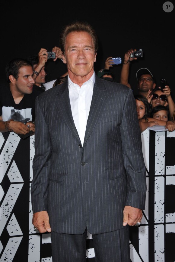 Arnold Schwarzenegger à la première de The Expendables 2 à Los Angeles le 15 août 2012