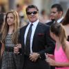Sylvester Stallone en famille à la première de The Expendables 2 à Los Angeles le 15 août 2012