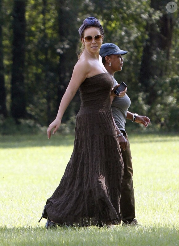 Mariah Carey sur le tournage de The Butler à la Nouvelle-Orléans, le 20 août 2012.