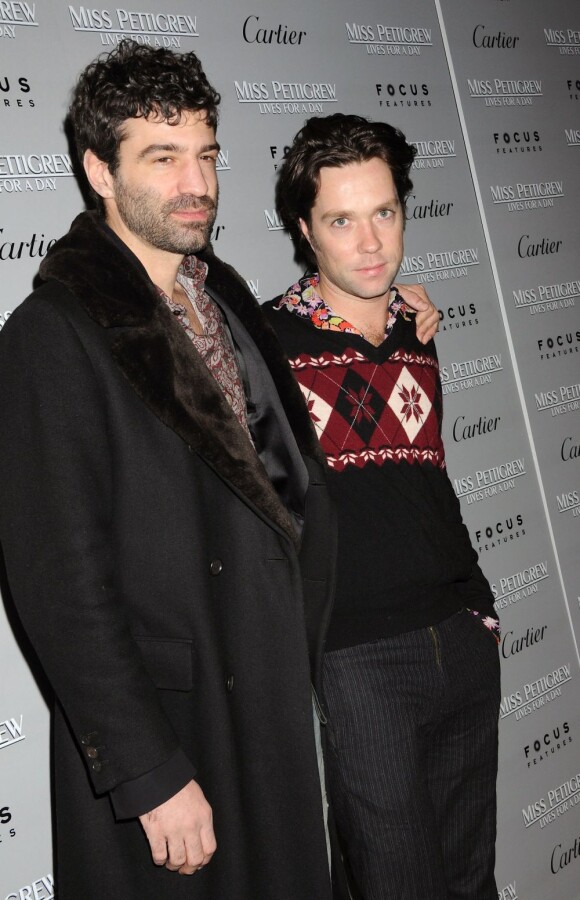 Rufus Wainwright et son compagnon Jorn Weisbrodt, à New York, le 9 mars 2008.