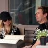 Avril Lavigne et son nouveau compagnon Chad Kroeger déjeunent à la Maison de la Truffe avant de faire un peu de shopping à Paris le 10 mai 2012