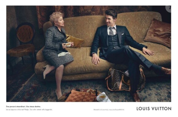 Michael Phelps pose pour une campagne Louis Vuitton