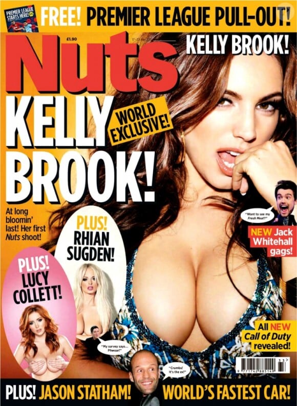 Kelly Brook en couverture du magazine Nuts.