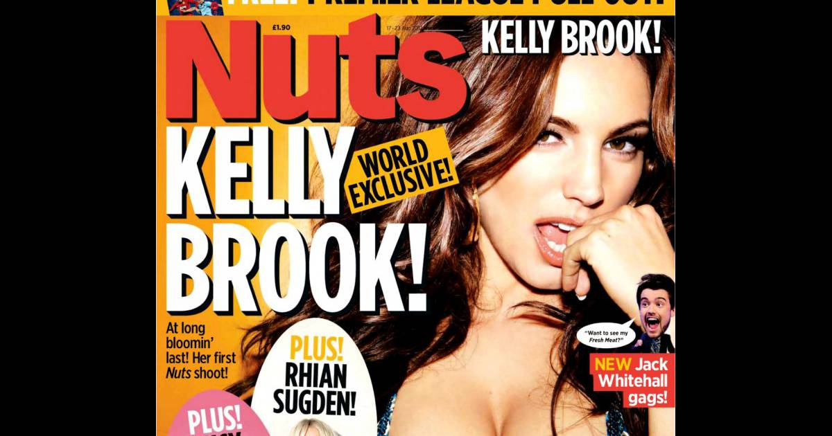Kelly Brook en couverture du magazine Nuts. - Purepeople