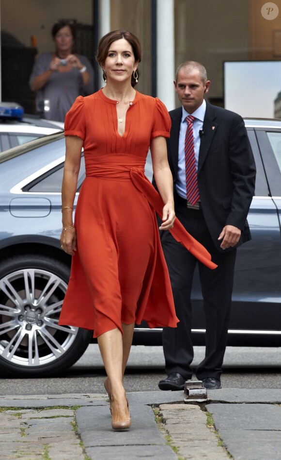 La princesse Mary de Danemark lors de la remise des prix Saint Loye le 24 août 2012 à Copenhague.