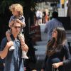 Matthew McConaughey et Camila Alves en balade à New York avec leur fils Levi et leur fille Vida le 26 août 2012