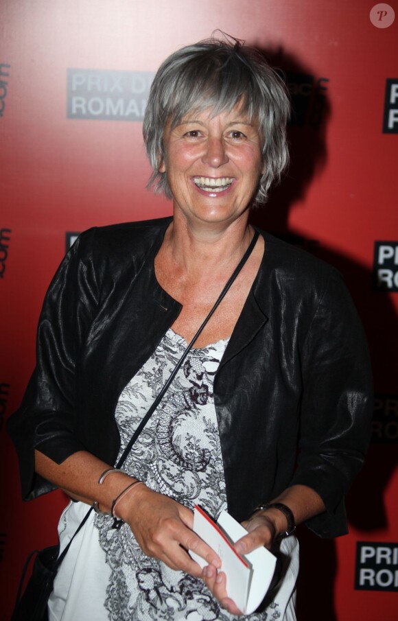 Annie Lemoine pour la remise du 11e Prix du roman Fnac, au Théâtre Marigny, le 28 août 2012.
