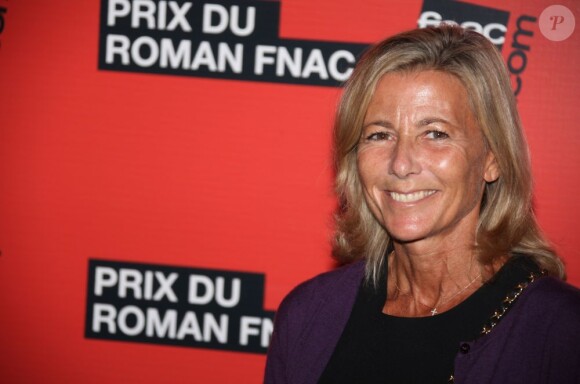 Claire Chazal pour la remise du 11e Prix du roman Fnac, au Théâtre Marigny, le 28 août 2012.