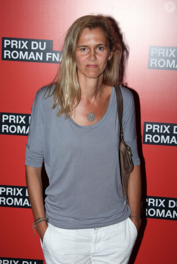 Delphine de Vigan pour la remise du 11e Prix du roman Fnac, au Théâtre Marigny, le 28 août 2012.