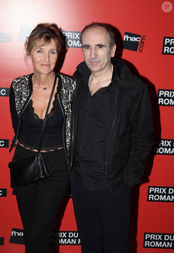 Philippe Harel pour la remise du 11e Prix du roman Fnac, au Théâtre Marigny, le 28 août 2012.