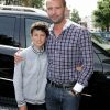 Le prince Nikolai de Danemark a fait sa rentrée en 8e à l'école Krebs de Copenhague le 29 août 2012, accompagné par son beau-père Martin Jorgensen.