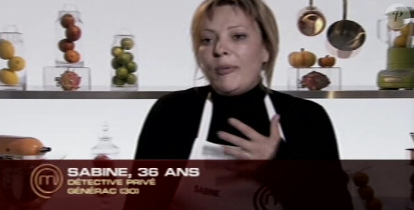 Sabine dans Masterchef 3 sur TF1 jeudi 30 août 2012