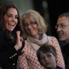 Kate Middleton épanouie dans les tribunes du Stade olympique de londres le 2 septembre 2012 lors des Jeux paralympiques de Londres