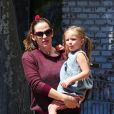 Jennifer Garner et sa fille Seraphina à Los Angeles, le 4 août 2012