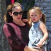 Jennifer Garner et sa fille Seraphina à Los Angeles, le 4 août 2012