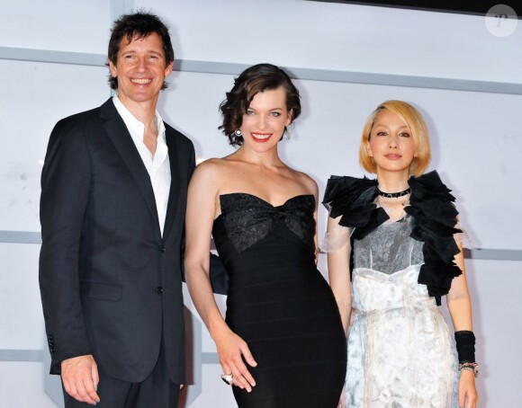 Paul Anderson et Milla Jovovich lors de la présentation de Resident Evil : Retribution, le 3 septembre 2012 à Tokyo.