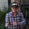 Johnny Hallyday en grande forme rentre à la maison le 7 septembre à Pacific Palisades, Los Angeles