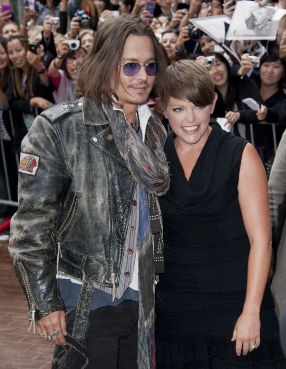 Johnny Depp défend le documentaire West of Memphis, avec Natalie Maines lors du Festival international du film de Toronto le 8 septembre 2012