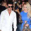 Simon Cowell et Britney Spears lors du lancement de la deuxième saison de X Factor à Hollywood, le 11 septembre 2012