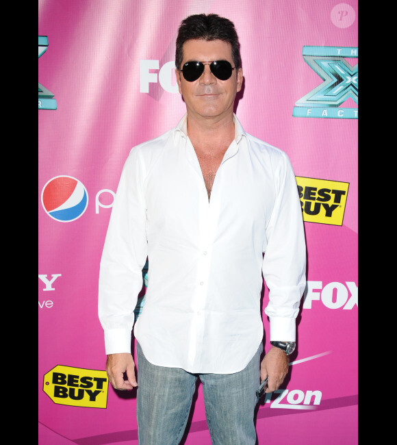 Simon Cowell lors du lancement de la deuxième saison de X Factor à Hollywood, le 11 septembre 2012