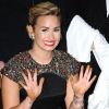 Demi Lovato a déposé ses empreintes lors du lancement de la deuxième saison de X Factor à Hollywood, le 11 septembre 2012