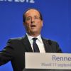 François Hollande le 11 septembre 2012 à Rennes