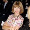 Anna Wintour au premier rang du défilé Carolina Herrera à New York. Le 10 septembre 2012.