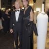 Francesco Trapani, président de Bulgari, et sa femme lors de l'inauguration de la 26e Biennale des antiquaires au Grand Palais à Paris le 12 septembre 2012