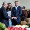 La duchesse de Cambridge et son époux le prince William ont eu le droit à un énorme buffet de fruits tropicaux lors de leur déjeuner avec le premier ministre lors de leur premier jour en Malaisie le 13 septembre 2012
