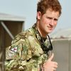 Le prince Harry à Camp Bastion en Afghanistan où il est en mission en tan que pilote d'hélicoptère Apache, le 8 septembre 2012
